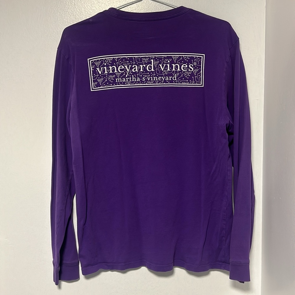 Purple Vineyard Vines Long Sleeve Tee